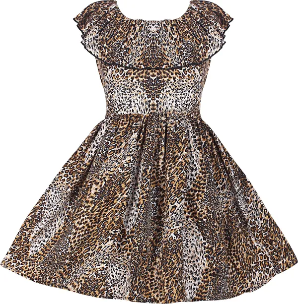 Cheetah_Crepe_Premium_Fit_And_Flare_Dress_For_Girls