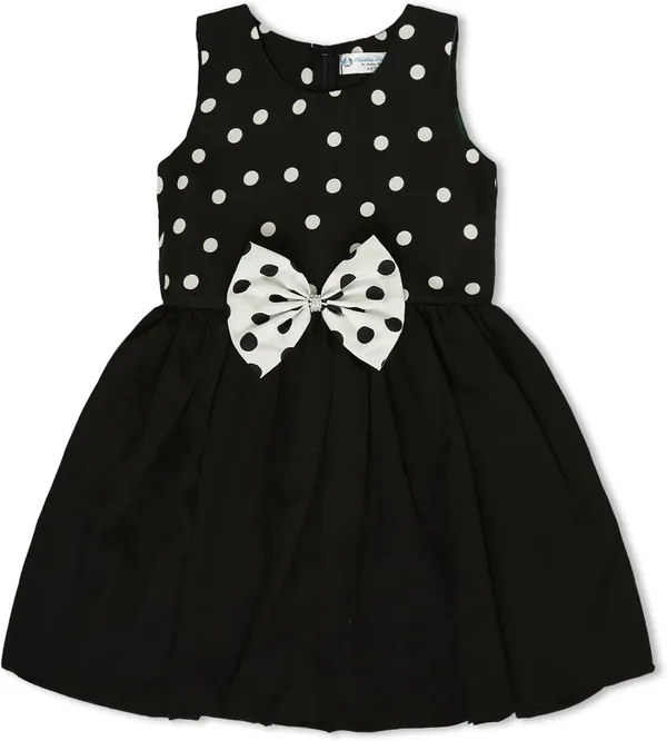 Black_Crepe_Premium_Fit_And_Flare_Dress_For_Girls