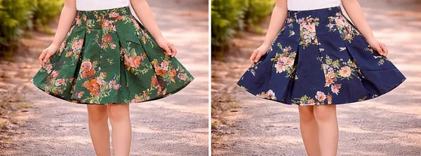 Klowvila_fashion_Kids_Polycrape_casual_Pack_of_2_Skirt