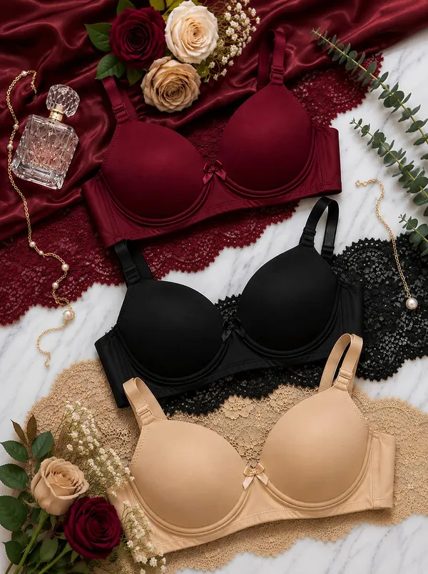 Klowila_Fashion_Light_Padded_3_Pc_Bra_Combo_I_Padded_Bra_I_Cotton_Bra_I_Girls_Innerware_I_Undergarment_(_Pack_of_3pcs_)