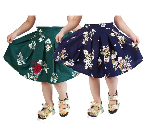 Klowvila_Fashion_Kids_Polycrape_casual_Pack_of_2_Skirt