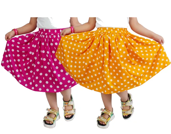 Klowvila_Fashion_Kids_Polycrape_casual_Pack_of_2_Skirt