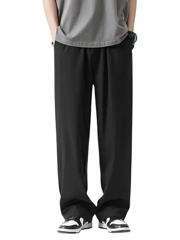 Klowvila_Fashion_Men's_Trouser–Loose_Fit_Polycotton_with_Elastic_Waistband_&_Pockets