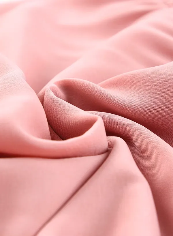Klowvila_Fashion_Summer_Girls'_Elegant_Pleated_Hem_Short_Sleeved_Dress_Hand_Smocked_Polycrape_Casual_Solid_Color_Back_Tied_Sweet_Children