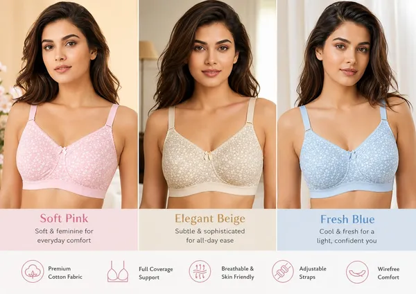 Klowvila_Fashion_bra_for_women_non_padded_multicolour_pack_of_3
