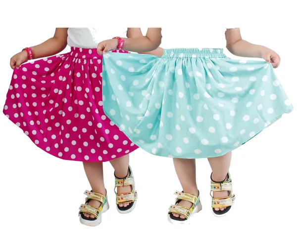 Klowvila_fashion_Kids_Polycrape_casual_Pack_of_2_Skirt