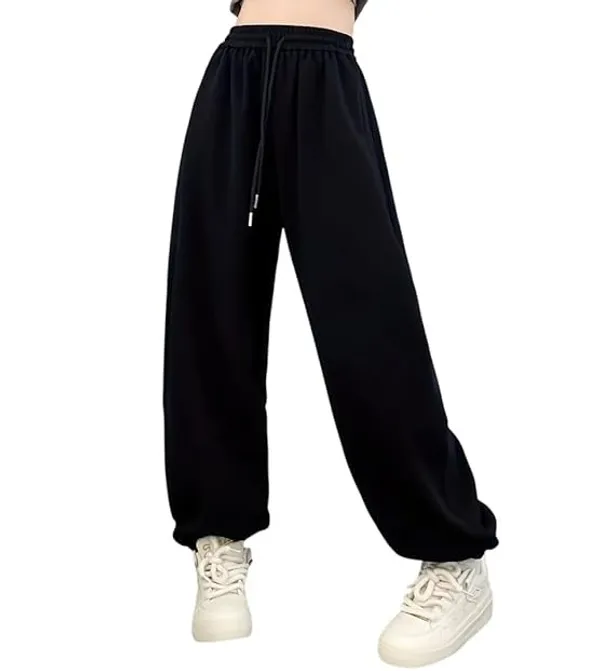 Klowvila_fashion__WOMEN_TRENDY_RECYCELD_COTTON_TERRY_FABRIC_JOGGERS_WITH_ELASTICATED_WAIST_BAND_AND_LEG_OPENING