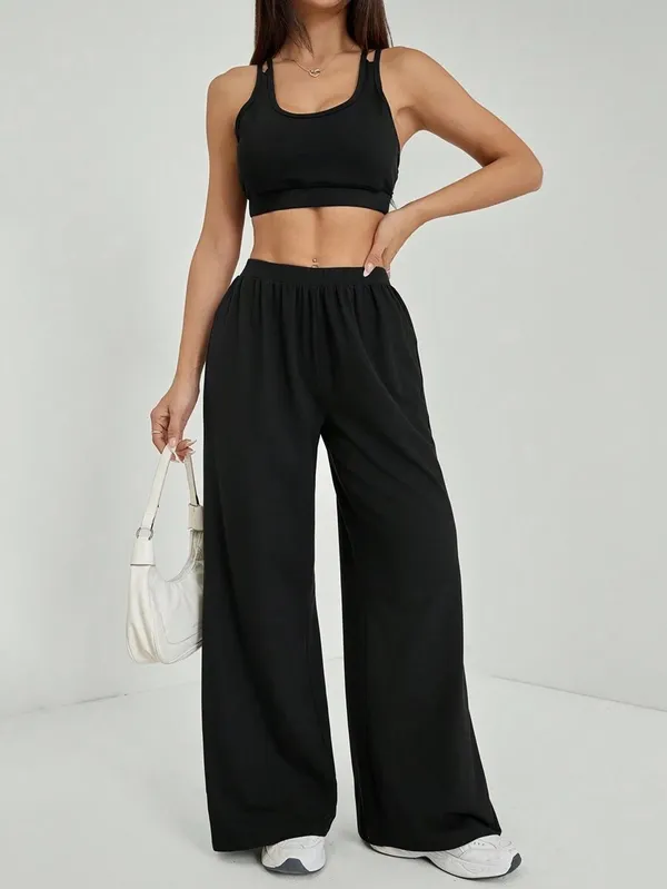 Klowvila_fashion__Womens_Regular_Fit_Track_Pants_–Loose_Fit_Cotton_Blend_with_Elastic_Waistband_&_Pockets