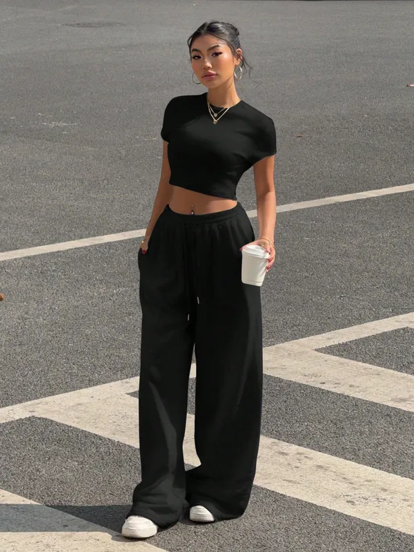 Klowvila_fashion__Womens_Regular_Fit_Track_Pants_–Loose_Fit_Cotton_Blend_with_Elastic_Waistband_&_Pockets