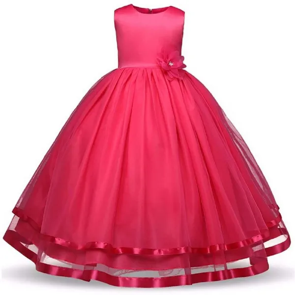Pink_Satin_Cotton_Blend_Premium_Gown_Dress_For_Girls