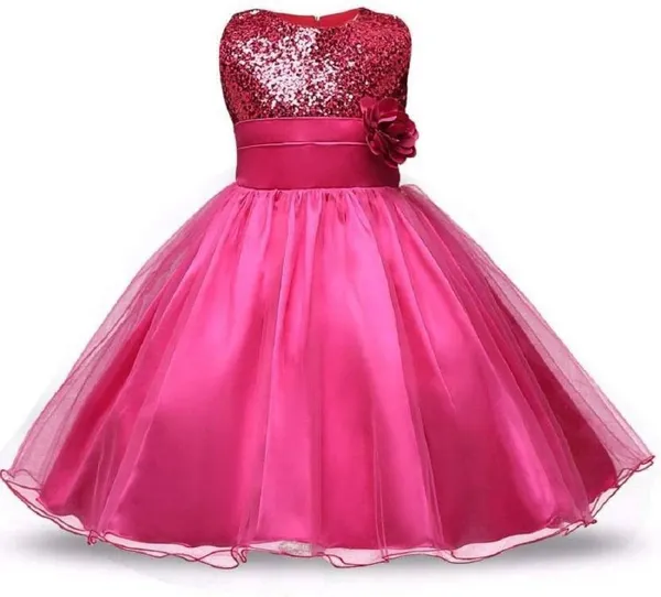Pink_Satin_Cotton_Blend_Premium_Gown_Dress_For_Girls