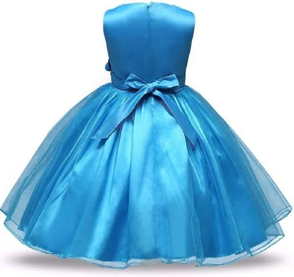 Blue_Satin_Cotton_Blend_Premium_Gown_Dress_For_Girls