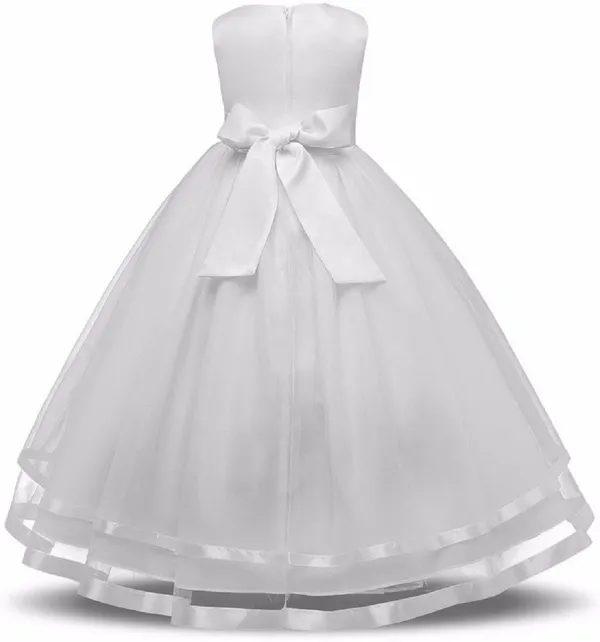 White_Satin_Premium_Gown_Dress_For_Girls
