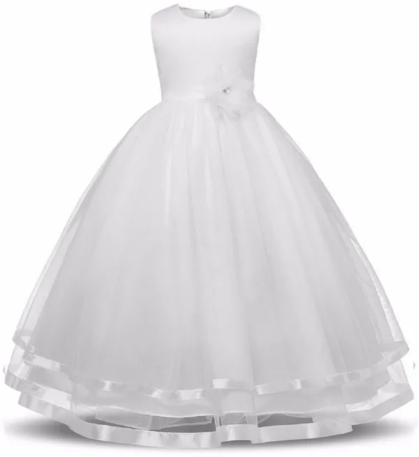 White_Satin_Premium_Gown_Dress_For_Girls