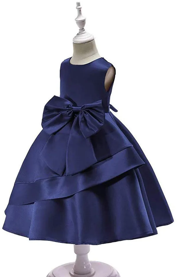 Navy_Blue_Silk_Blend_Premium_Gown_Dress_For_Girls