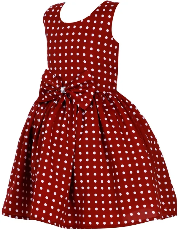 Maroon_Crepe_Premium_Fit_And_Flare_Dress_For_Girls
