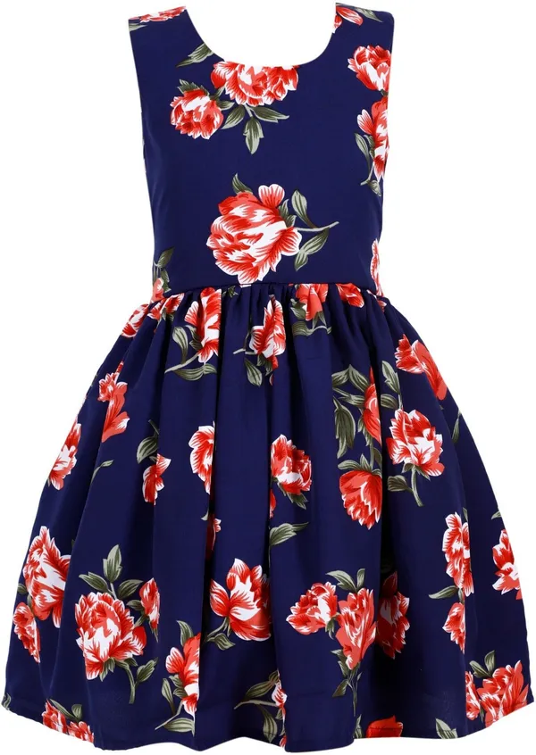 Navy_Blue_Crepe_Premium_Fit_And_Flare_Dress_For_Girls
