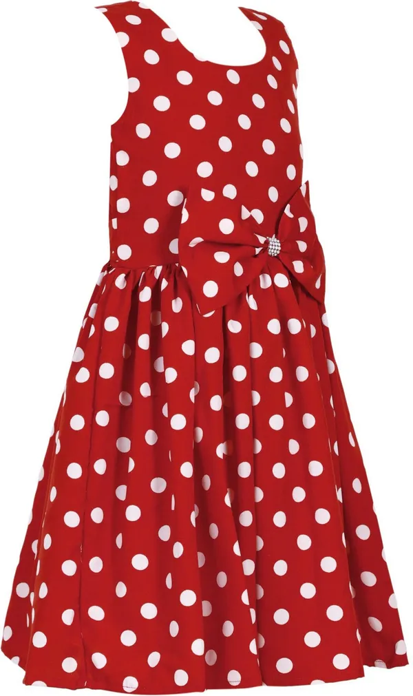 Red_Crepe_Premium_Fit_And_Flare_Dress_For_Girls