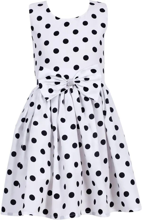 White_Crepe_Premium_Fit_And_Flare_Dress_For_Girls