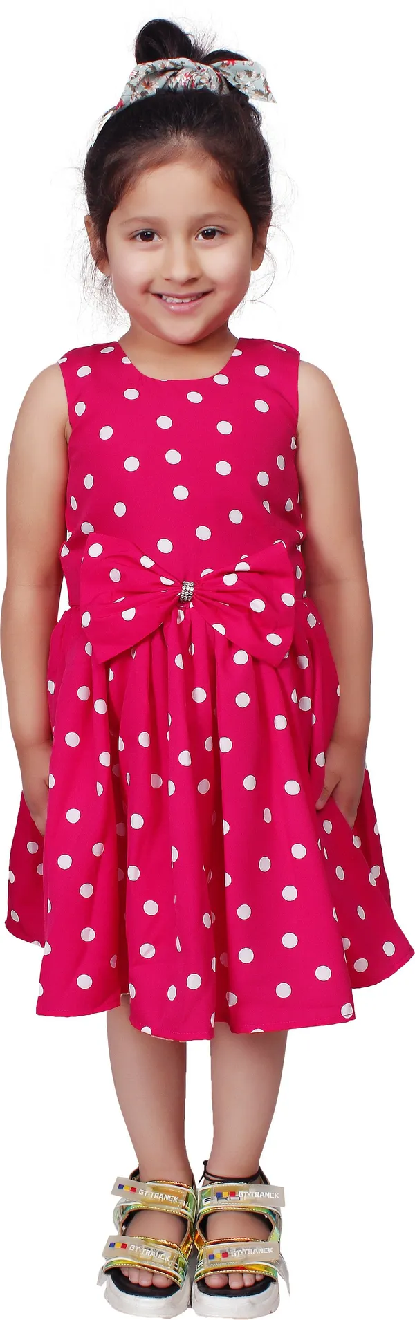 Magenta_Crepe_Premium_Fit_And_Flare_Dress_For_Girls