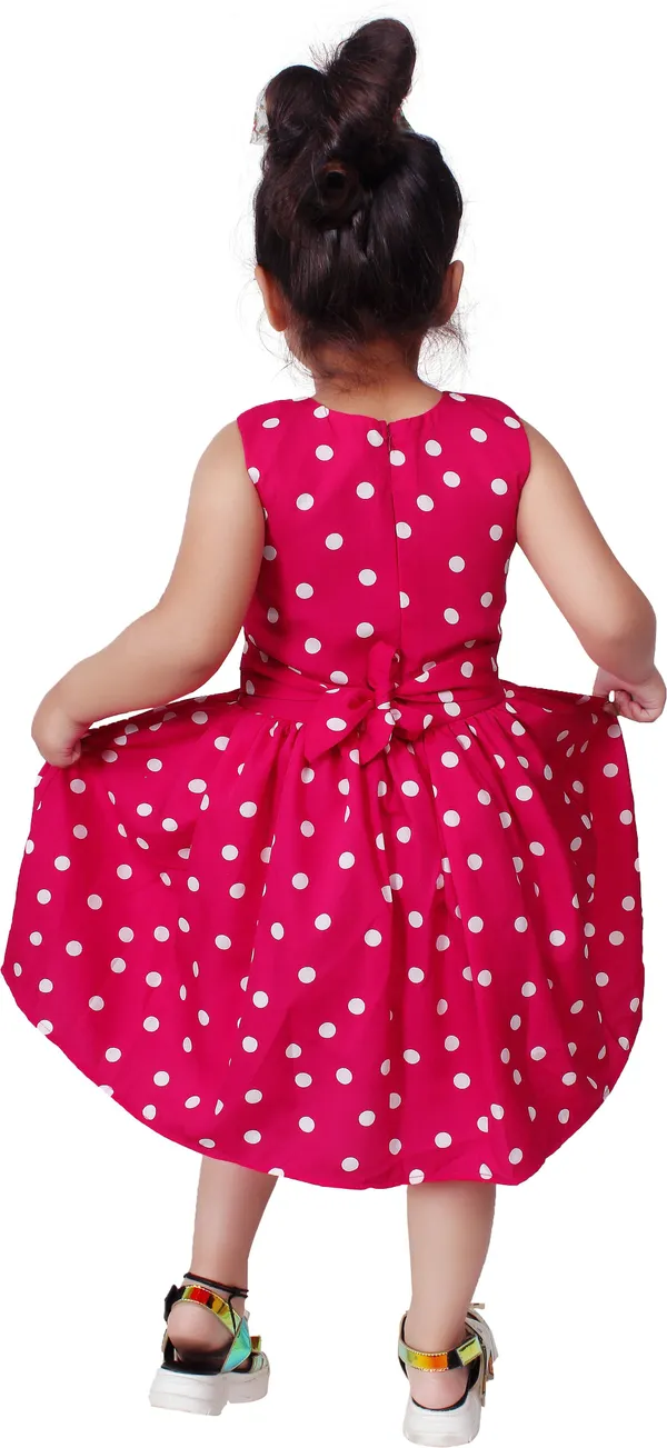 Magenta_Crepe_Premium_Fit_And_Flare_Dress_For_Girls