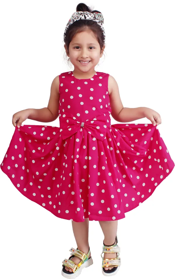 Magenta_Crepe_Premium_Fit_And_Flare_Dress_For_Girls