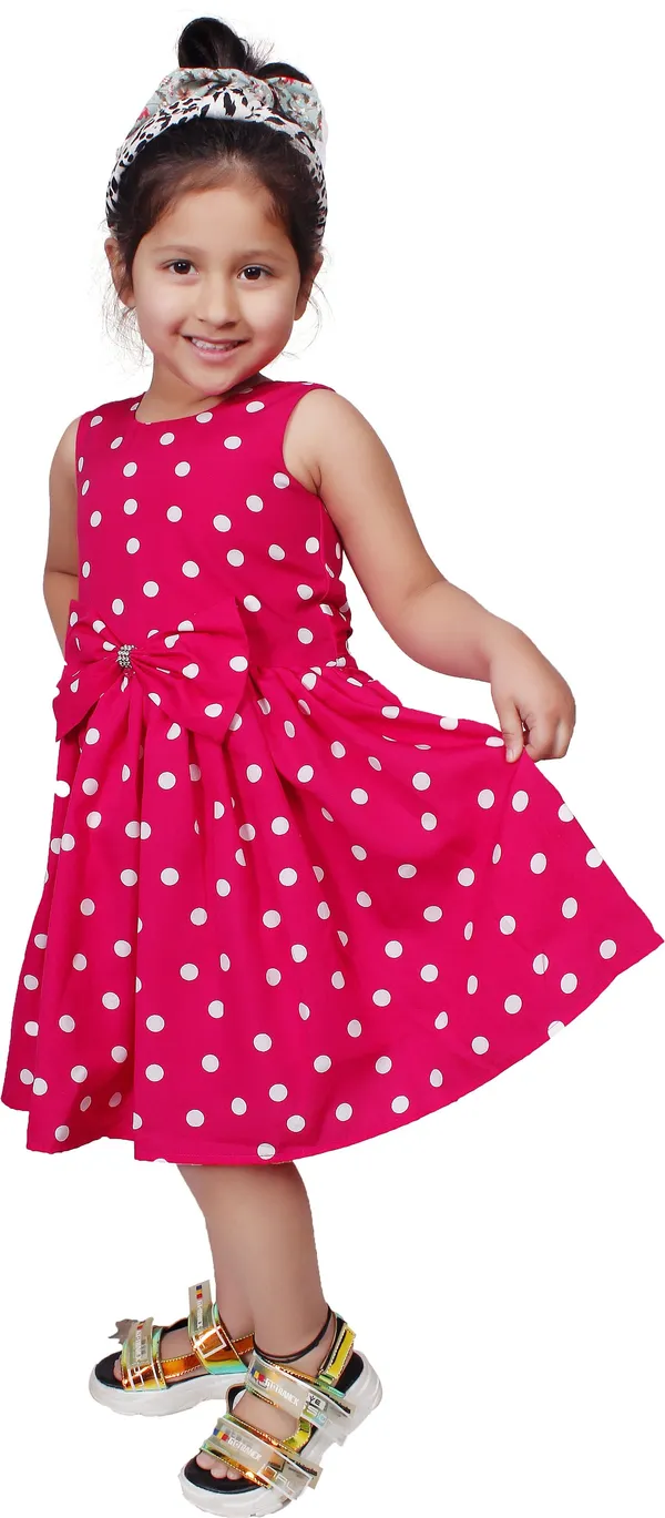 Magenta_Crepe_Premium_Fit_And_Flare_Dress_For_Girls