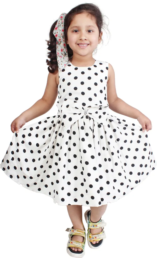 White_Crepe_Premium_Fit_And_Flare_Dress_For_Girls