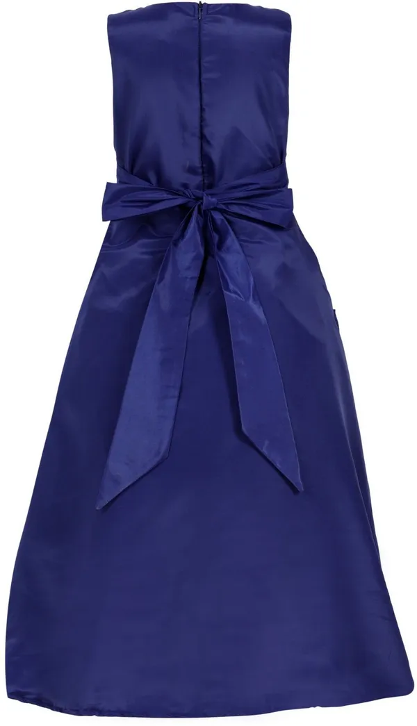 Navy_Blue_Satin_Cotton_Linen_Premium_Gown_Dress_For_Girls