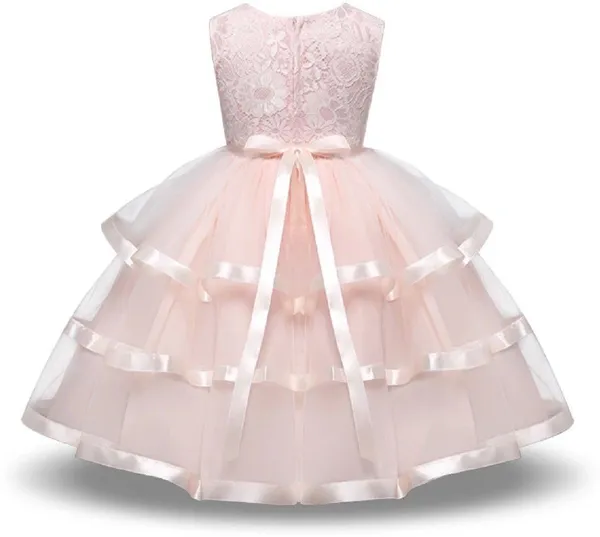 Peach_Satin_Cotton_Linen_Net_Premium_Fit_And_Flare_Dress_For_Girls