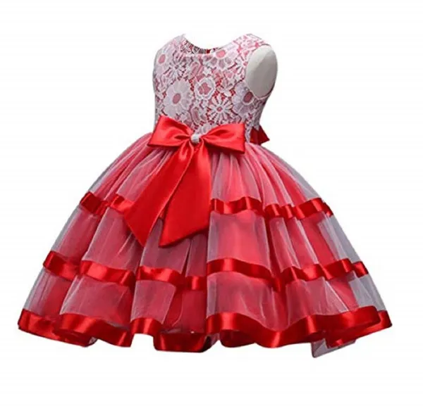 Red_Satin_Cotton_Linen_Net_Premium_Fit_And_Flare_Dress_For_Girls