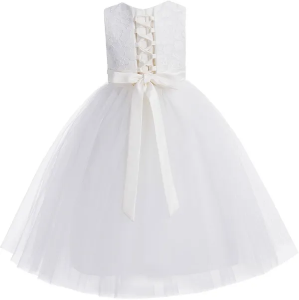 White_Silk_Blend_Premium_Gown_Dress_For_Girls