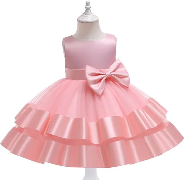 Peach_Satin_Premium_Fit_And_Flare_Dress_For_Girls