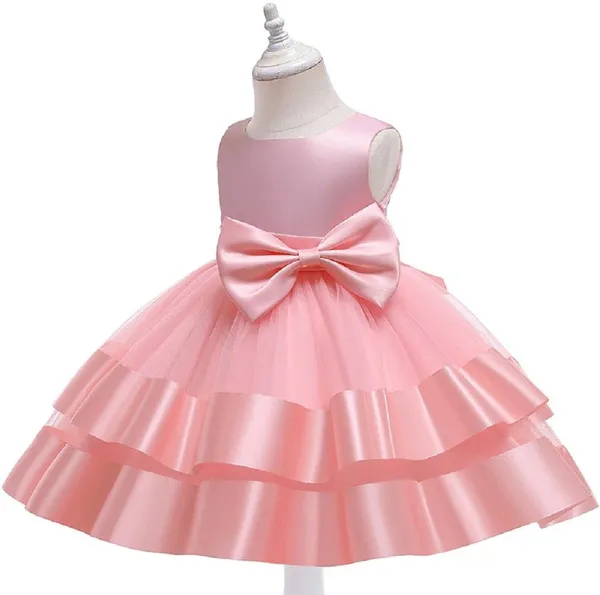 Peach_Satin_Premium_Fit_And_Flare_Dress_For_Girls