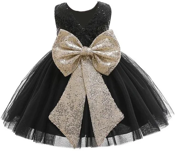 Black_Satin_Premium_Fit_And_Flare_Dress_For_Girls