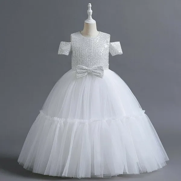 White_Satin_Premium_Fit_And_Flare_Dress_For_Girls