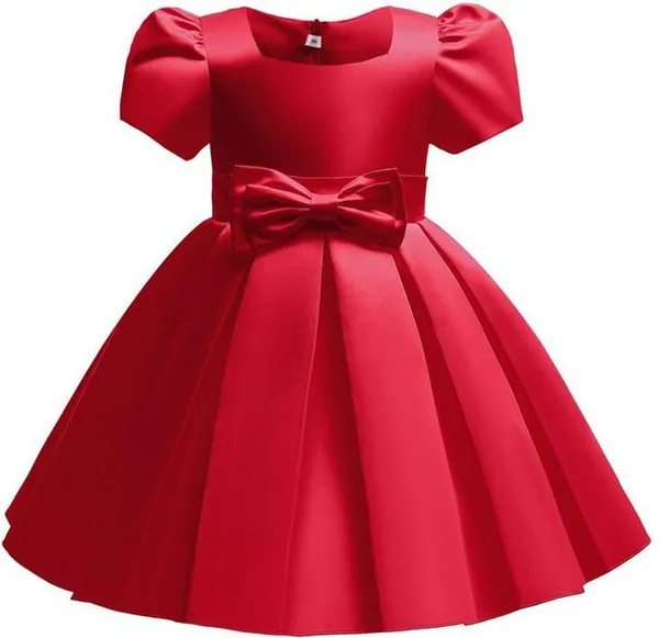 Red_Satin_Premium_Fit_And_Flare_Dress_For_Girls
