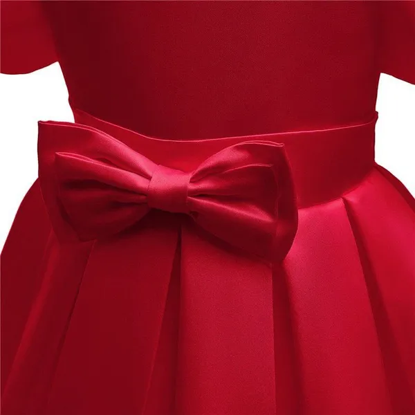 Red_Satin_Premium_Fit_And_Flare_Dress_For_Girls