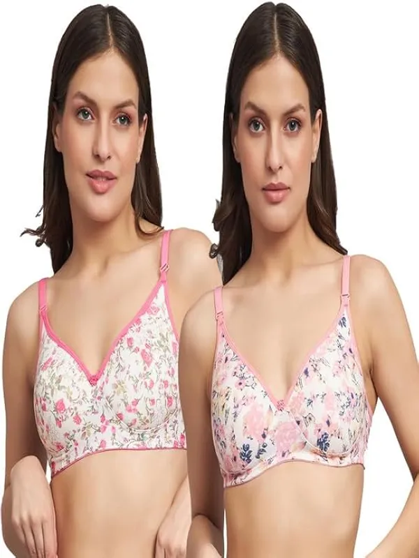 Women's_Cotton_Blend_Lightly_Padded_Non-Wired_Floral_Printed_T-Shirt_Bra_Combo_Pack_Of_2