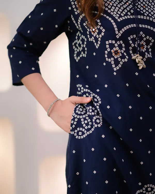 Biba_Jaipur_Noor-e-Navy_Bandhej_Mirror_Work_Cotton_Suit