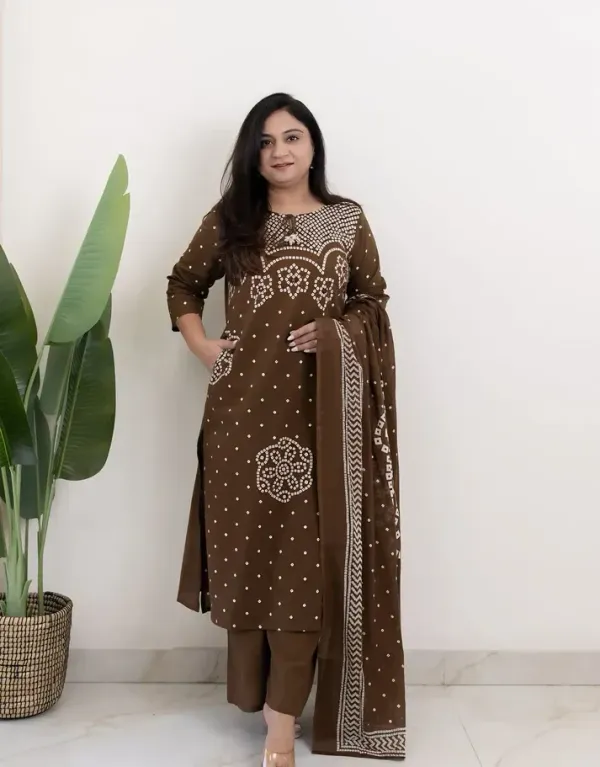 Biba_jaipur_Mocha_Mehfil_Bandhej_Mirror_Work_Cotton_Suit