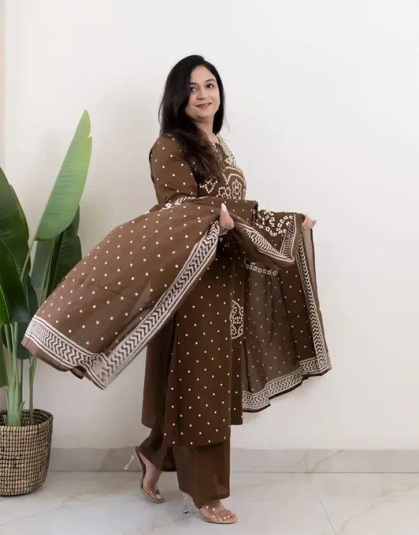 Biba_jaipur_Mocha_Mehfil_Bandhej_Mirror_Work_Cotton_Suit
