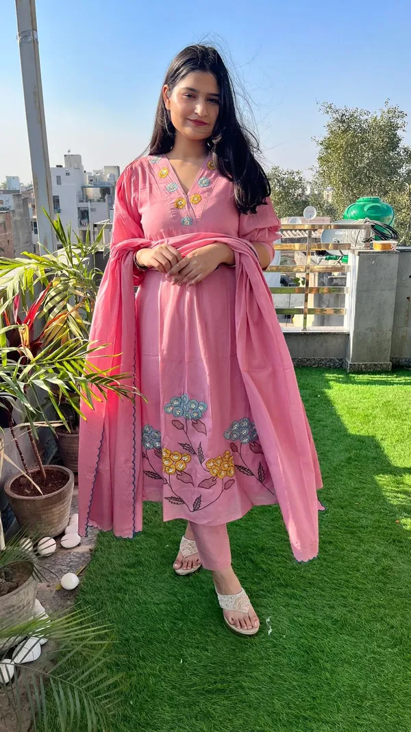 Biba_Jaipur_Blush_Pink_Floral_Embroidered_Anarkali_Kurta_Set_with_Dupatta