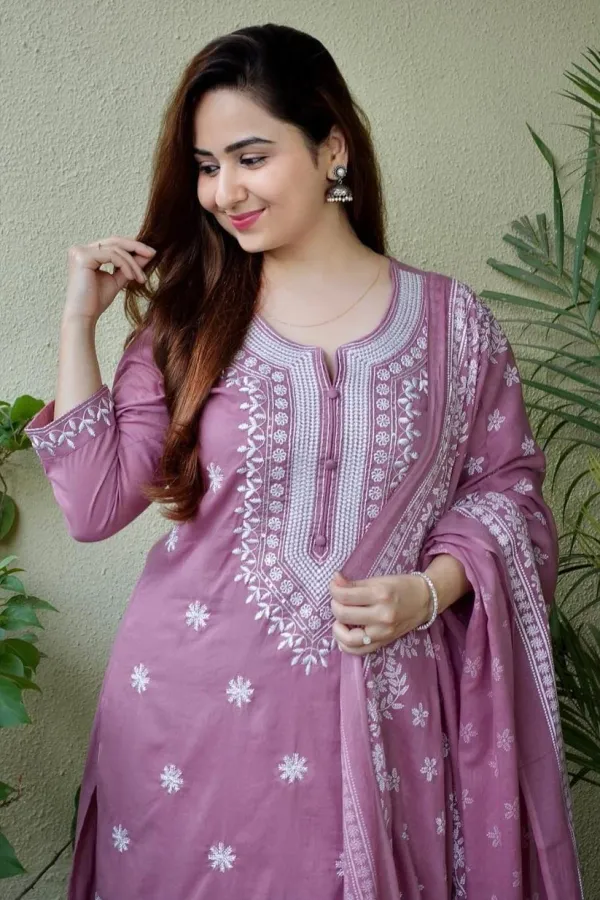 Dusty_Lavender_Cotton_Kurta_Set_For_Women