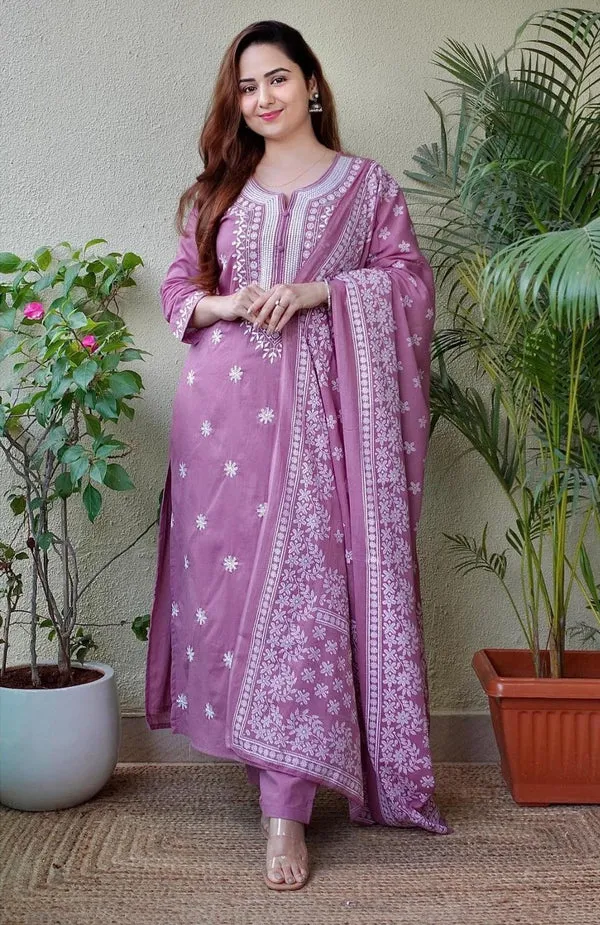 Dusty_Lavender_Cotton_Kurta_Set_For_Women