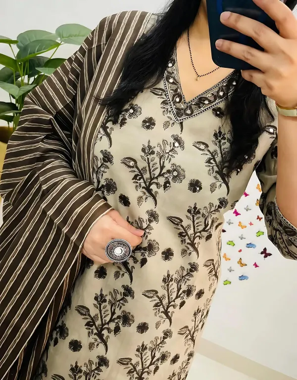 Biba_Jaipur_Beige_&_Brown_Floral_Printed_Cotton_Suit_Set