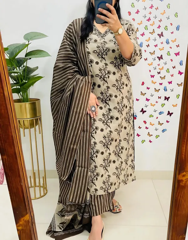Biba_Jaipur_Beige_&_Brown_Floral_Printed_Cotton_Suit_Set