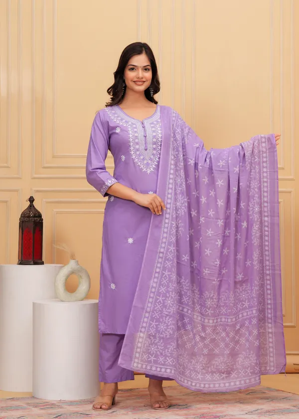 biba_Kurti_Carolina_Blue_Embroidered_Suit_Set_with_Dupatta