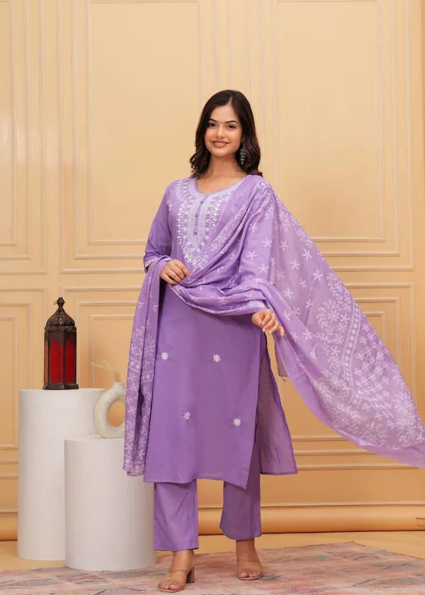 biba_Kurti_Carolina_Blue_Embroidered_Suit_Set_with_Dupatta