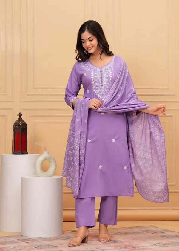 biba_Kurti_Carolina_Blue_Embroidered_Suit_Set_with_Dupatta
